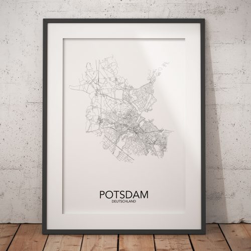 posterlin – Städteposter in schwarz-weiß der Stadt Potsdam